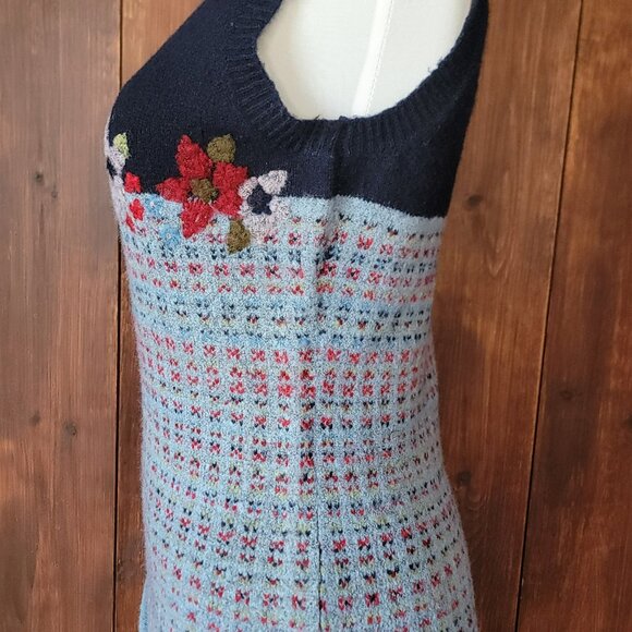 Vintage Arizona Jean Women M Fuzzy Floral Sweater Vest NWT 90s Y2K Cottagecore - Picture 5 of 10